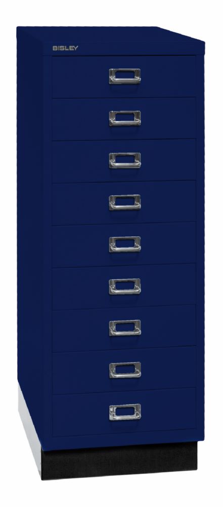 Produktbild Bisley Home 9 fach Schubladenschrank 39er Serie mit Sockel H 940 mm oxfordblau bild 2