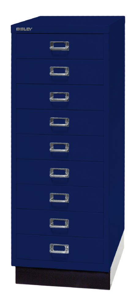 Produktbild Bisley Home 9 fach Schubladenschrank 39er Serie mit Sockel H 940 mm oxfordblau bild 3