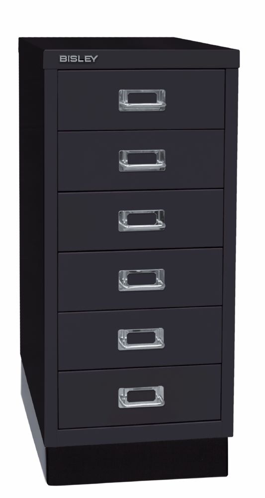 Produktbild Bisley Home Schubladenschrank 29er Serie mit Sockel 279 x 670 mm schwarz bild 2