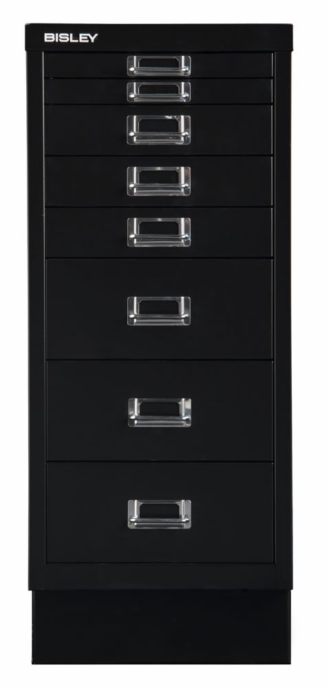 Produktbild Bisley Home 8 fach Schubladenschrank 29er Serie mit Sockel 279 x 670 mm schwarz