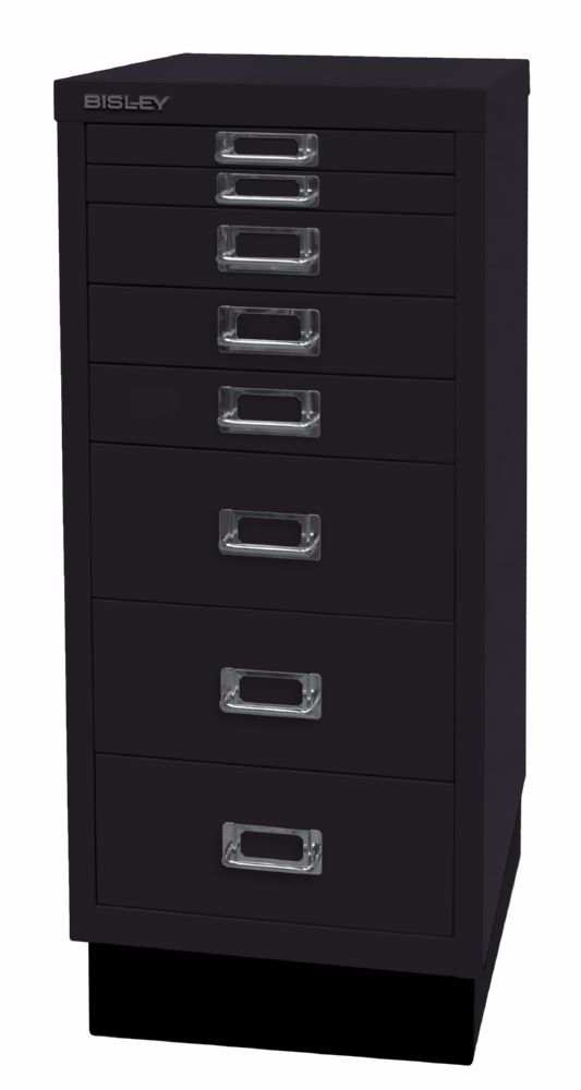 Produktbild Bisley Home 8 fach Schubladenschrank 29er Serie mit Sockel 279 x 670 mm schwarz bild 3