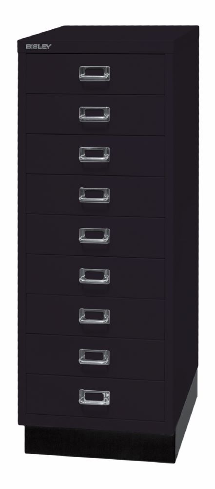 Produktbild Bisley Home 9 fach Schubladenschrank 39er Serie mit Sockel H 940 mm schwarz bild 3