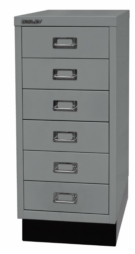 Produktbild Bisley Home Schubladenschrank 29er Serie mit Sockel 279 x 670 mm silber bild 3