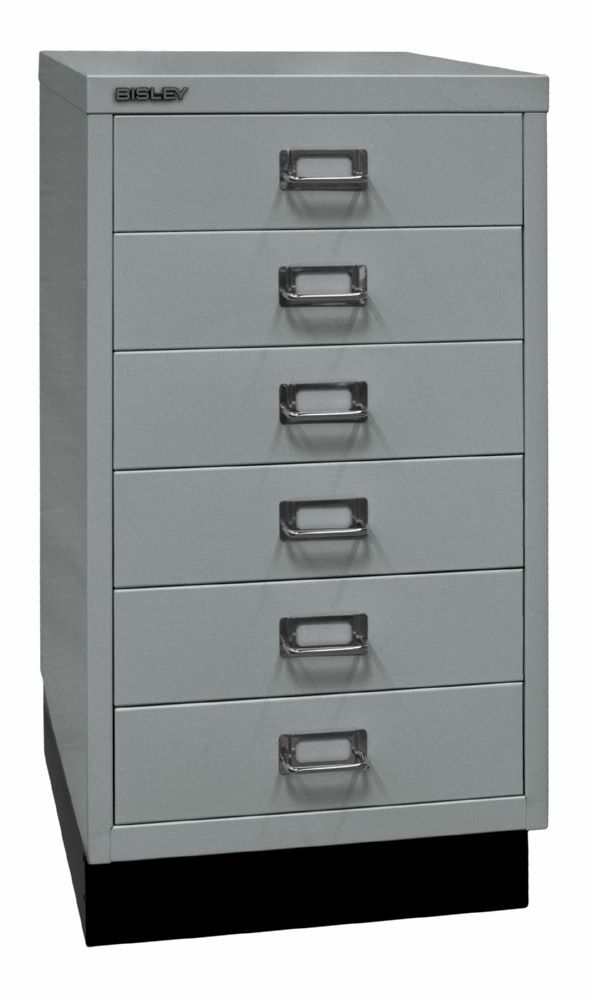 Produktbild Bisley Home 6 fach Schubladenschrank 29er Serie mit Sockel B 349 mm silber bild 2