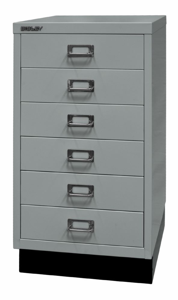 Produktbild Bisley Home 6 fach Schubladenschrank 29er Serie mit Sockel B 349 mm silber bild 3