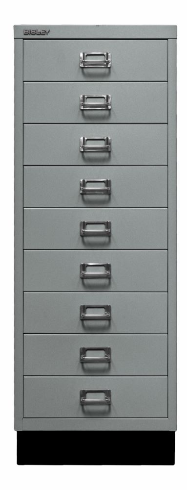 Produktbild Bisley Home 9 fach Schubladenschrank 39er Serie mit Sockel H940 mm silber