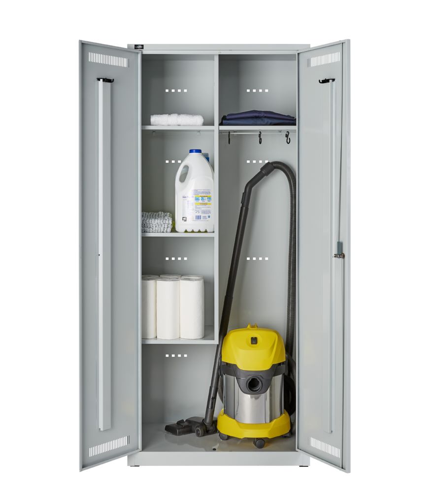 Produktbild Bisley Light Light Garderobenschrank Allzweckschrank Farbe lichtgrau H1850 x B800 x T500 mm bild 2