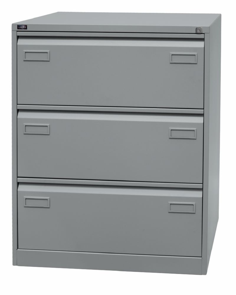 Produktbild Bisley Light Light Hängeregistraturschrank DIN A4 3 HR-Schubladen Farbe silber bild 3
