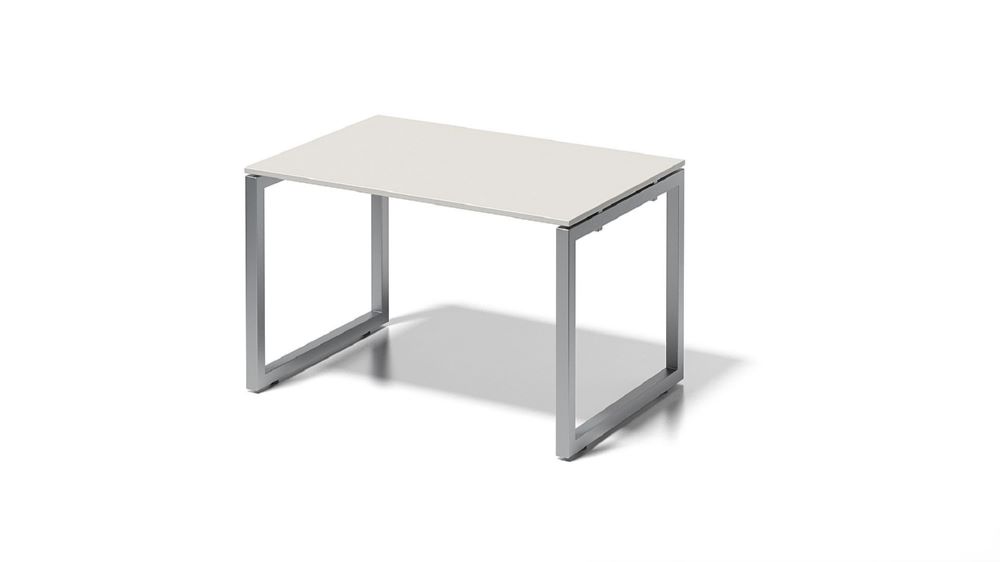 Produktbild Bisley Cito Schreibtisch 740 mm höhenfixes O-Gestell H19 x B1200 x T800 mm grauweiß