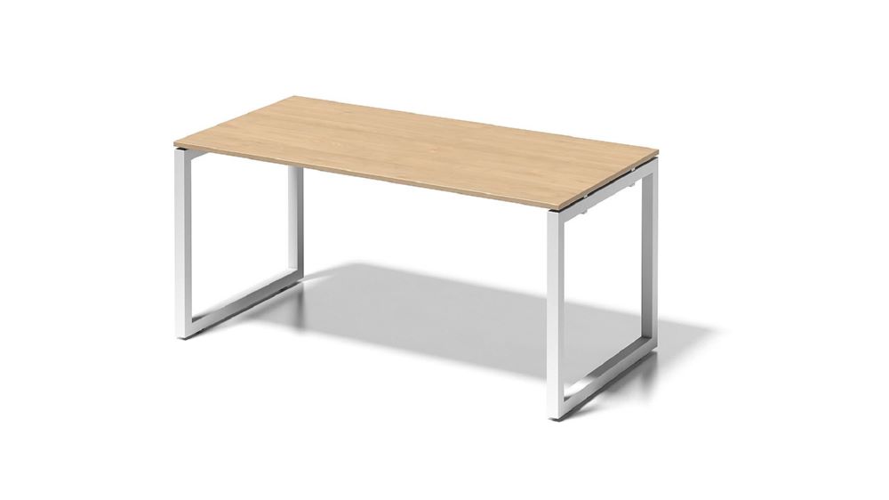 Produktbild Bisley Cito Schreibtisch 740 mm höhenfixes O-Gestell H19 x B1600 x T800 mm Dekor ahorn