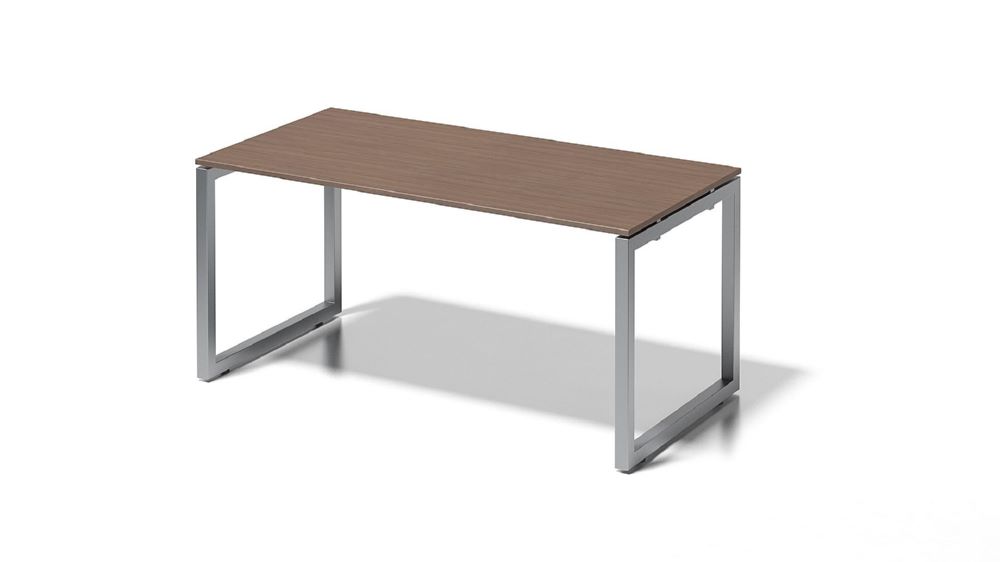 Produktbild Bisley Cito Schreibtisch 740 mm höhenfixes O-Gestell H 19 x B 1600 x T 800 mm nußbaum