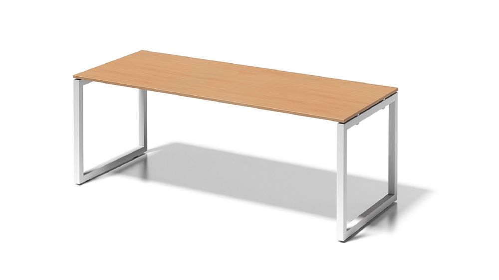 Produktbild Bisley Cito Schreibtisch 740 mm höhenfixes O-Gestell B 2000 x T 800 mm Dekor Buche