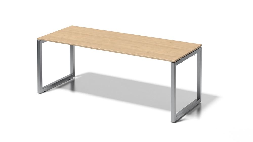 Produktbild Bisley Cito Schreibtisch 740 mm höhenfixes O-Gestell H 19 x B 2000 x T 800 mm Ahorn