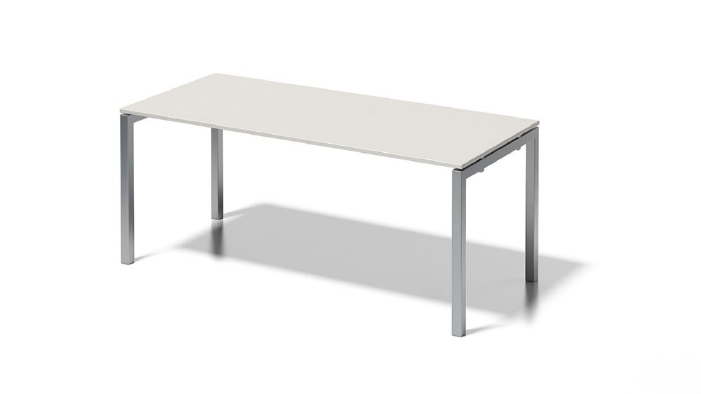Produktbild Bisley Cito Schreibtisch höhenfixes U-Gestell B 1800 x T 800 mm Dekor grauweiß