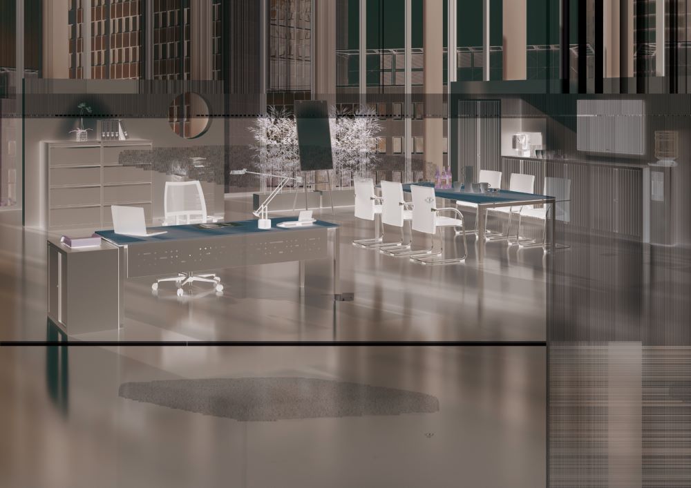 Produktbild Bisley Cito Schreibtisch 740 mm höhenfixes U-Gestell B 1800 x T 800 mm Ahorn bild 3