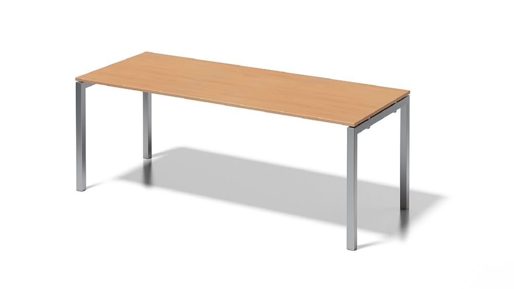 Produktbild Bisley Cito Schreibtisch 740 mm höhenfixes U-Gestell H 19 x B 2000 x T 800 mm Buche bild 1