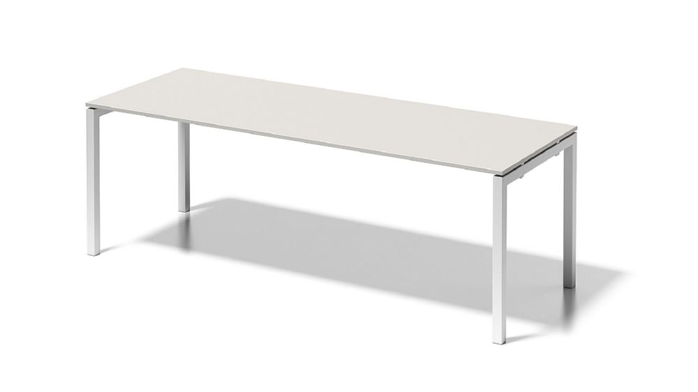 Produktbild Bisley Cito Schreibtisch 740 mm höhenfixes U-Gestell B 2200 x T 800 mm Dekor grauweiß bild 1