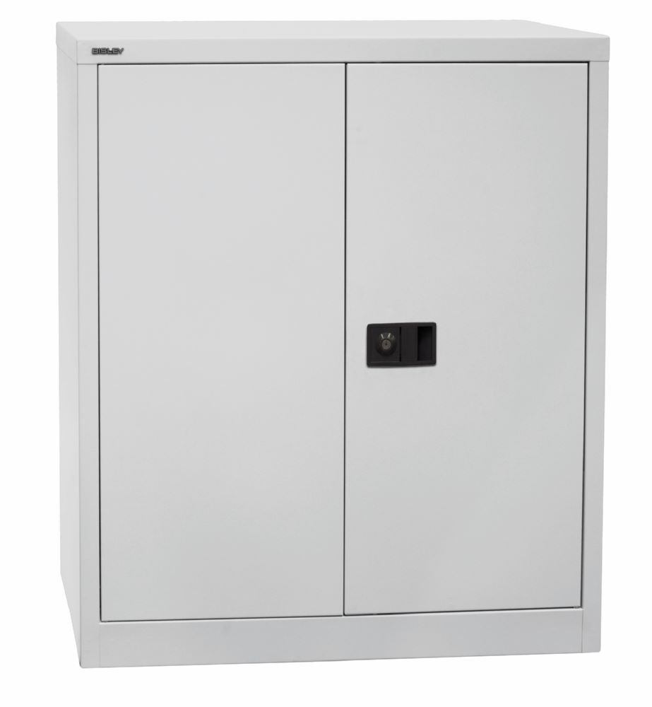 Produktbild Bisley Flügeltürenschrank Universal 1 Fachboden 2 OH Breite 914 mm Farbe lichtgrau bild 2