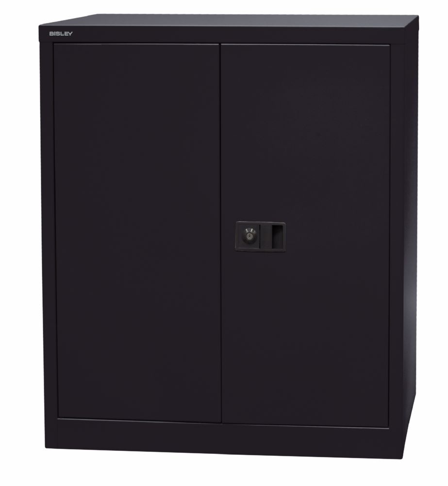 Produktbild Bisley Flügeltürenschrank Universal 1 Fachboden H 1000 x B 914 x T 400 mm schwarz bild 3
