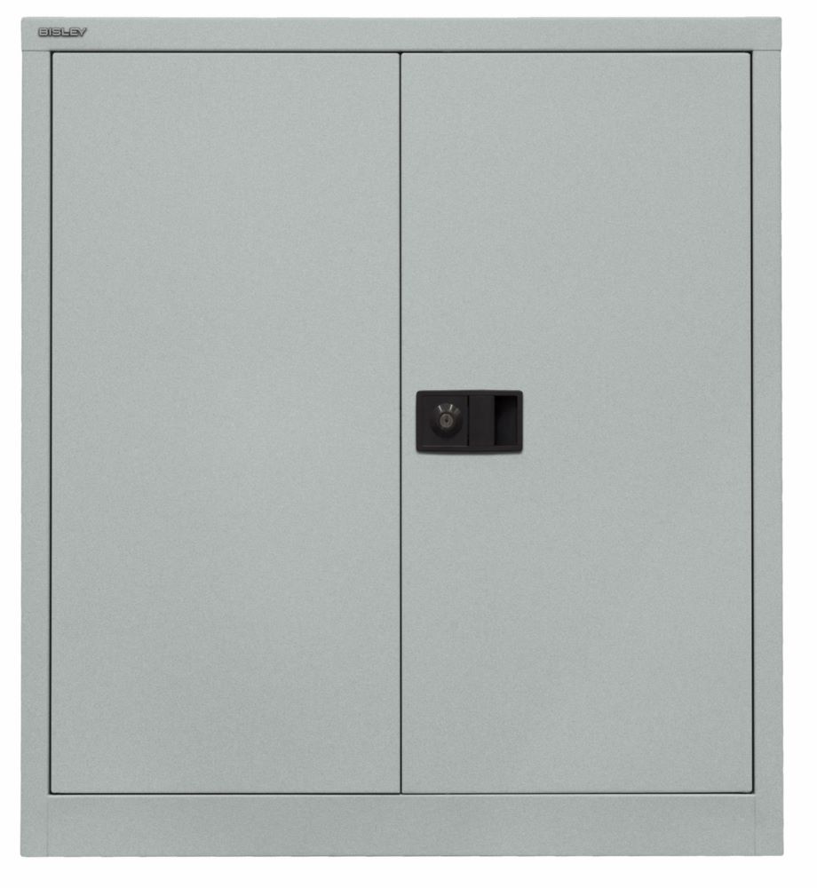 Produktbild Bisley Flügeltürenschrank Universal 1 Fachboden 2 OH Farbe silber Breite 914 mm
