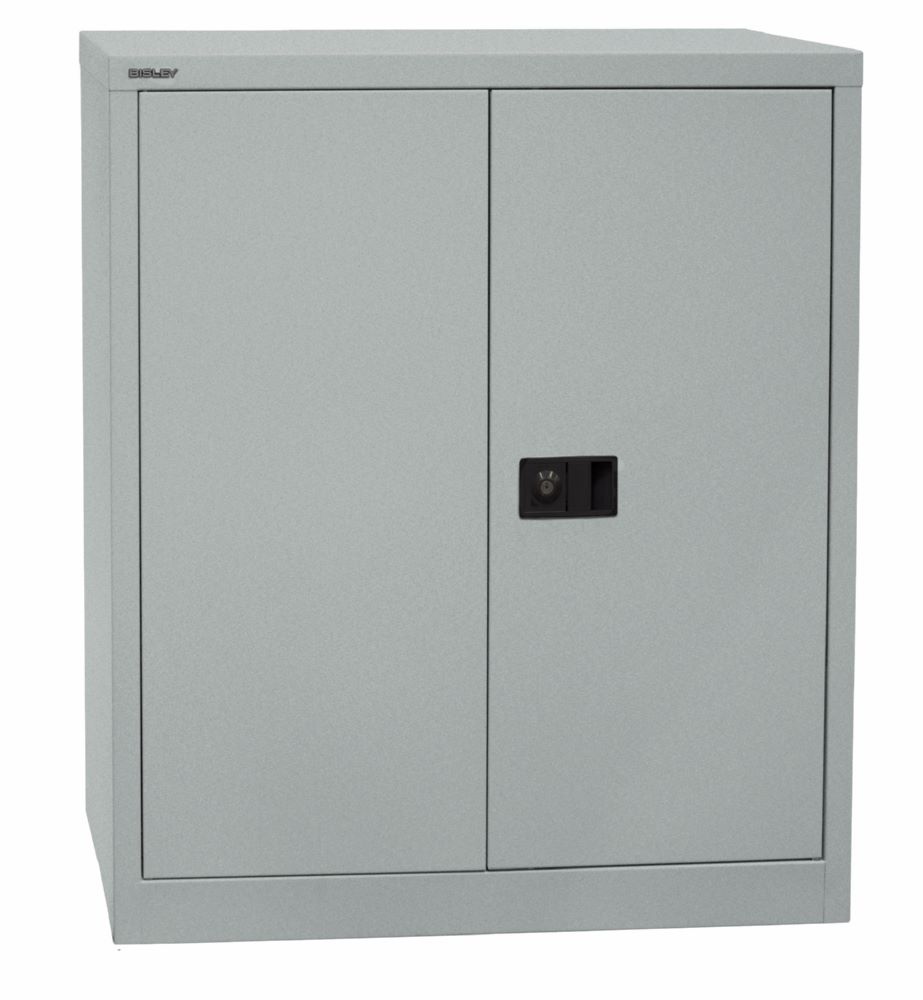 Produktbild Bisley Flügeltürenschrank Universal 1 Fachboden 2 OH Farbe silber Breite 914 mm bild 2