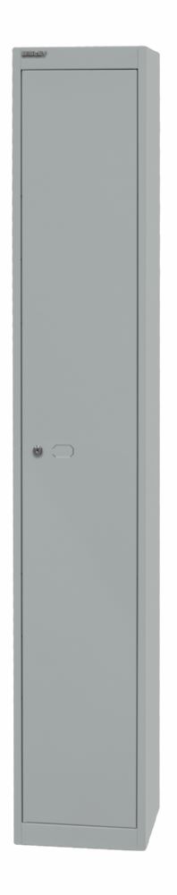 Produktbild Bisley Garderobenschrank Office 1 Abteil 1 Fach in silber H 1802 x B 305 x T 305 mm bild 3