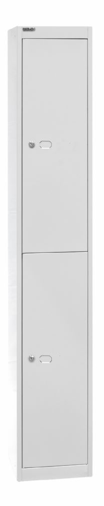 Produktbild Bisley Garderobenschrank Office 1 Abteil 2 Fächer T 305 mm Farbe lichtgrau bild 2