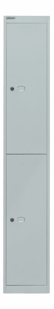 Produktbild Bisley Garderobenschrank Office 1 Abteil 2 Fächer T 457 mm Farbe lichtgrau
