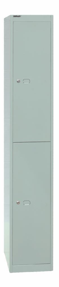 Produktbild Bisley Garderobenschrank Office 1 Abteil 2 Fächer T 457 mm Farbe lichtgrau bild 2