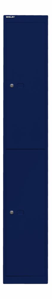 Produktbild Bisley arderobenschrank Office 1 Abteil 2 Fächer T 457 mm Farbe oxfordblau