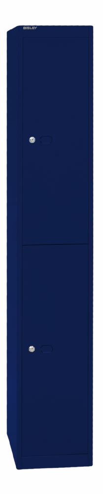 Produktbild Bisley arderobenschrank Office 1 Abteil 2 Fächer T 457 mm Farbe oxfordblau bild 2