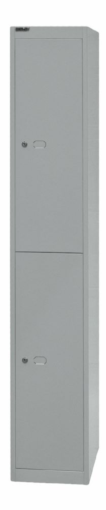 Produktbild Bisley Garderobenschrank Office 1 Abteil 2 Fächer T 457 mm Farbe silber bild 3