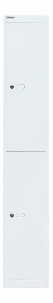 Produktbild Bisley Garderobenschrank Office 1 Abteil 2 Fächer T 305 mm Farbe verkehrsweiß