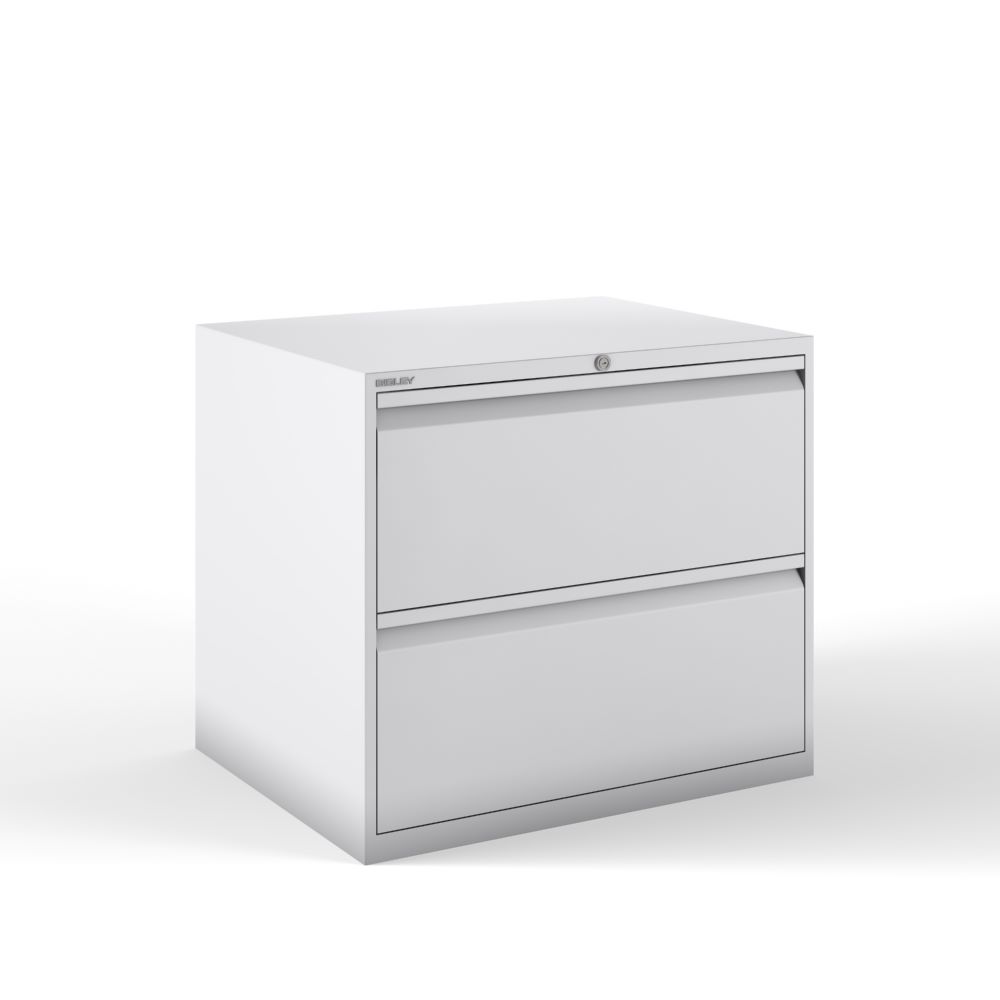 Produktbild Bisley Hängeregistraturschrank DIN A4 2 HR-Schubladen lichtgrau H 711 x B 800 mm bild 2