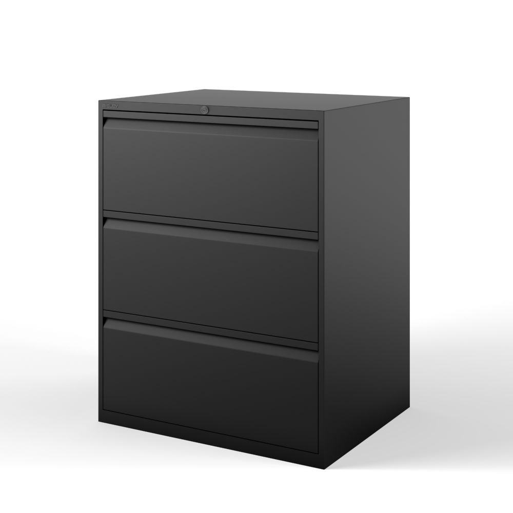 Produktbild Bisley Hängeregistraturschrank DIN A4 3 HR-Schubladen in schwarz H1016 x B800 mm bild 3
