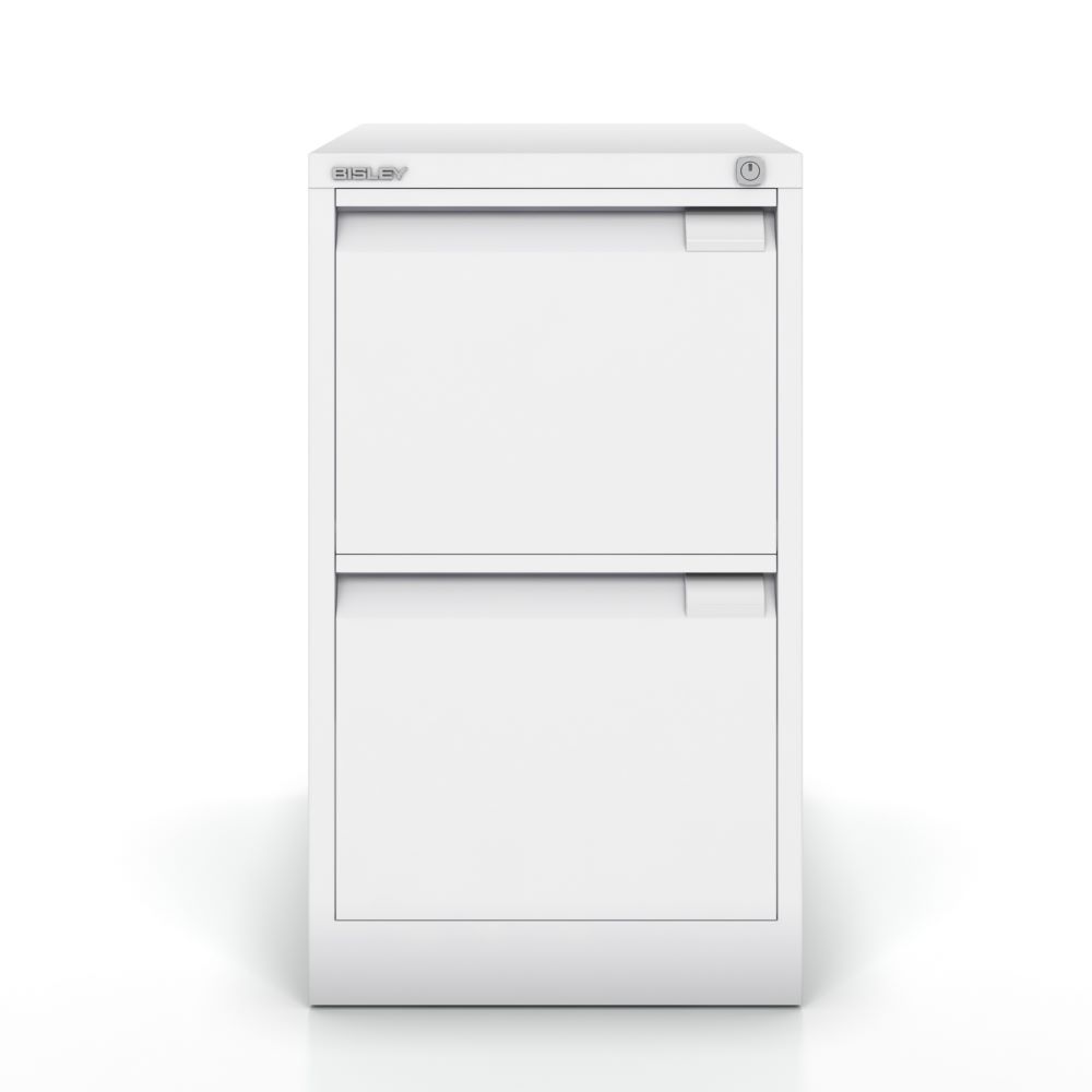 Produktbild Bisley Hängeregistraturschrank DIN A4 2 HR-Schubladen Farbe lichtgrau H 711 x B 413 mm