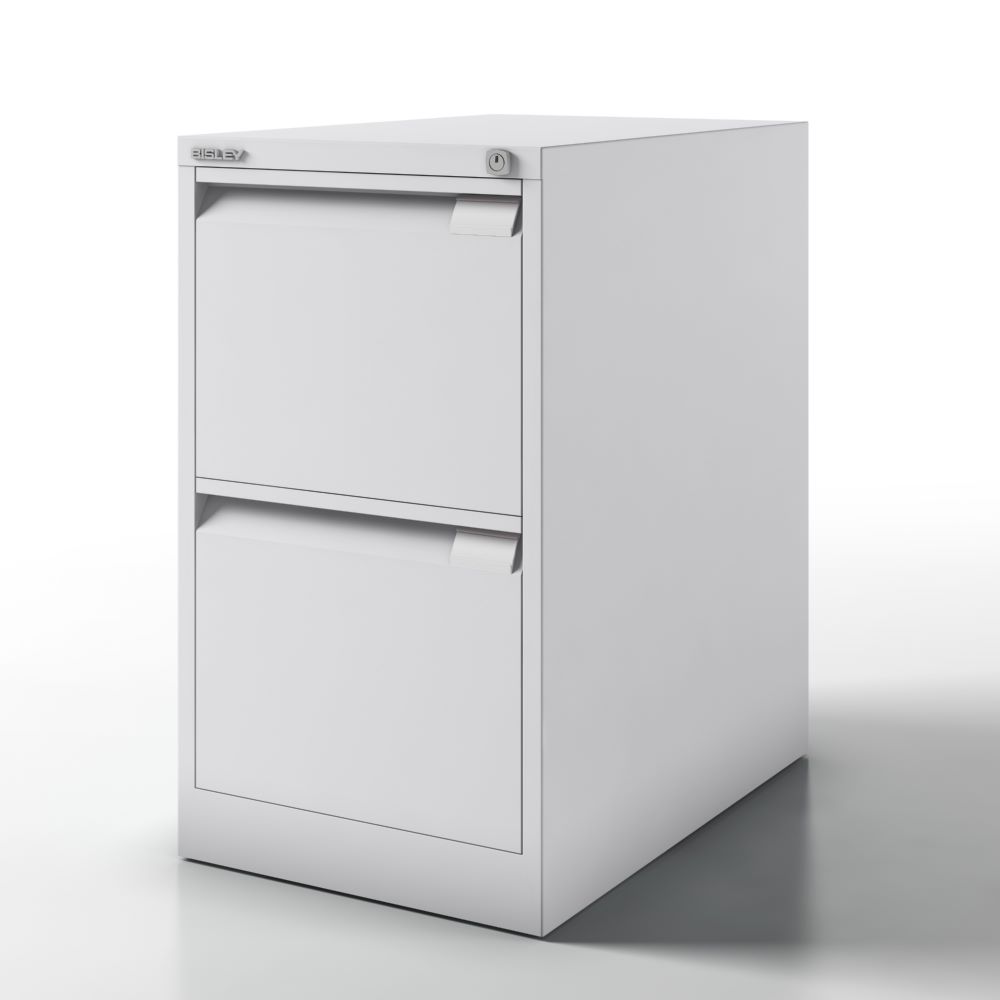 Produktbild Bisley Hängeregistraturschrank DIN A4 2 HR-Schubladen Farbe lichtgrau H 711 x B 413 mm bild 3