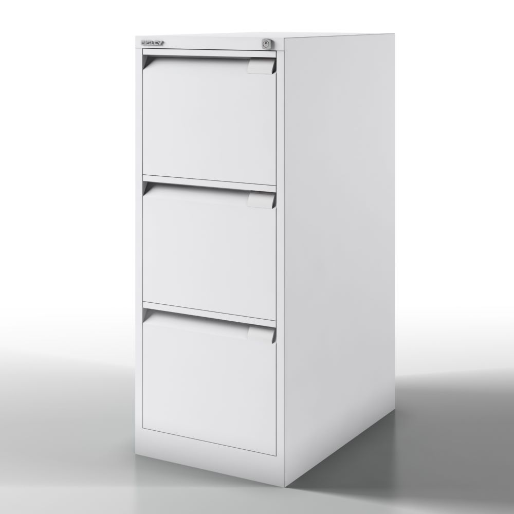 Produktbild Bisley Hängeregistraturschrank DIN A4 3 HR-Schubladen Farbe lichtgrau H 1016 mm bild 3