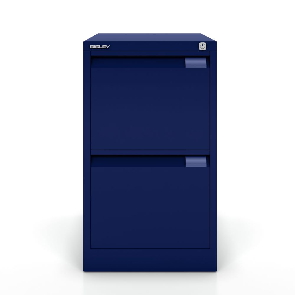 Produktbild Bisley Hängeregistraturschrank DIN A4 2 HR-Schubladen oxfordblau H 711 x B 413 mm