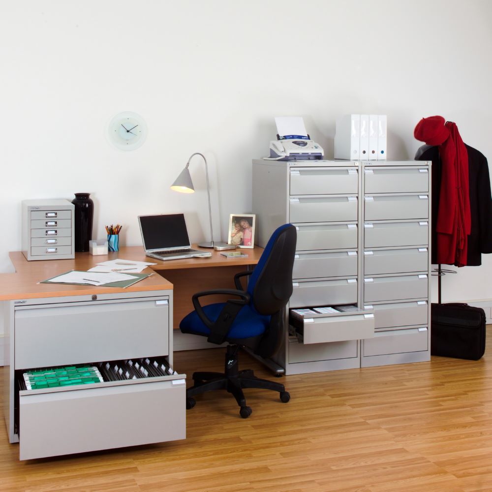 Produktbild Bisley Hängeregistraturschrank DIN A4 3 HR-Schubladen H 1016 x B 413 x T 622 mm bild 4