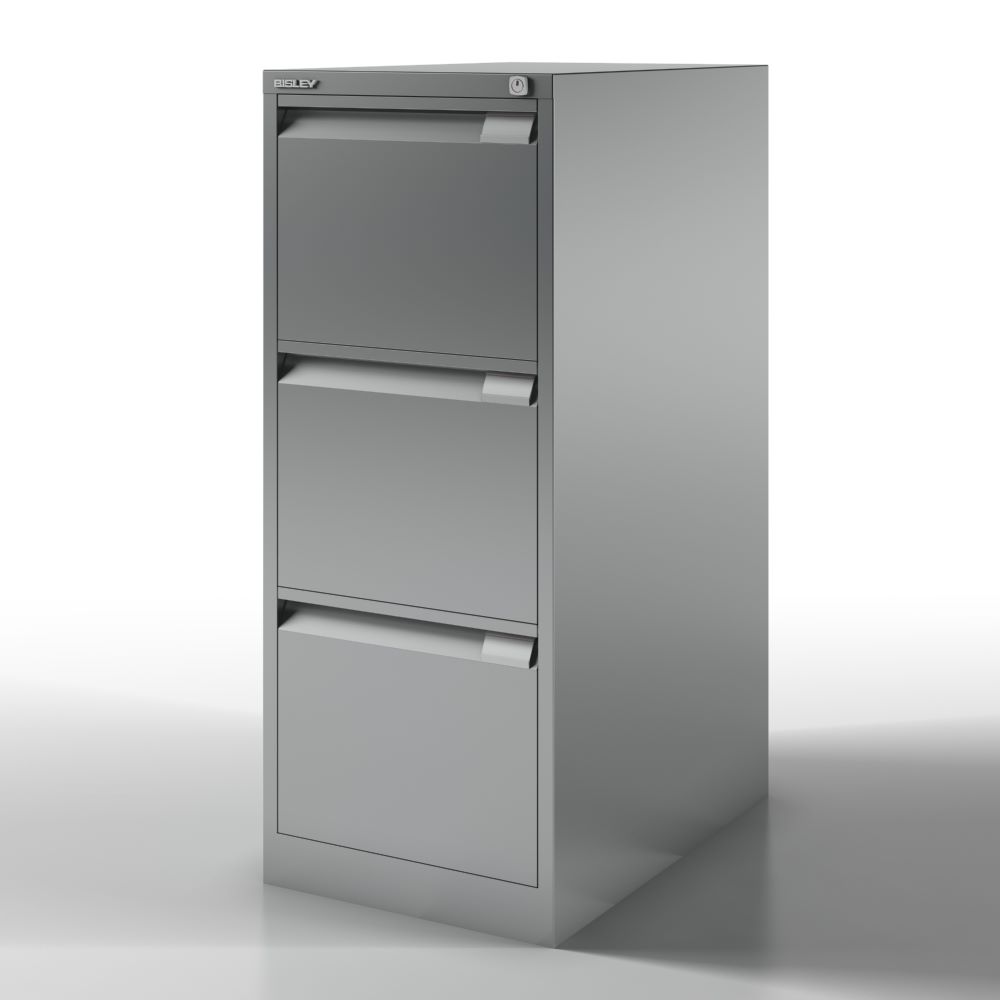 Produktbild Bisley Hängeregistraturschrank DIN A4 3 HR-Schubladen in silber H 1016 x B 413 mm bild 3