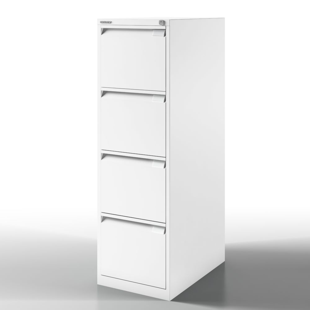 Produktbild Bisley Hängeregistraturschrank DIN A4 4 HR-Schubladen Farbe verkehrsweiß bild 3