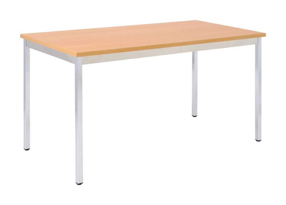 Produktbild Bisley Mehrzwecktisch rechteckig Gestell aus Stahl 30 x 30 mm verchromt