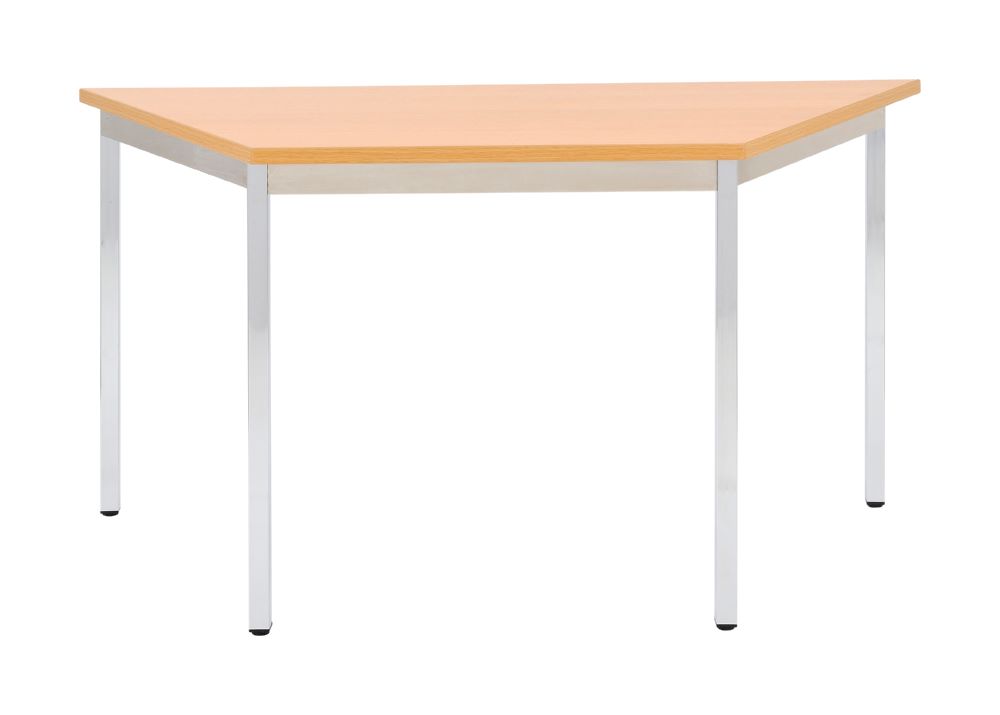 Produktbild Bisley Mehrzwecktisch Trapez Gestell aus Stahl 30 x 30 mm verchromt H 740 x B 1200 mm