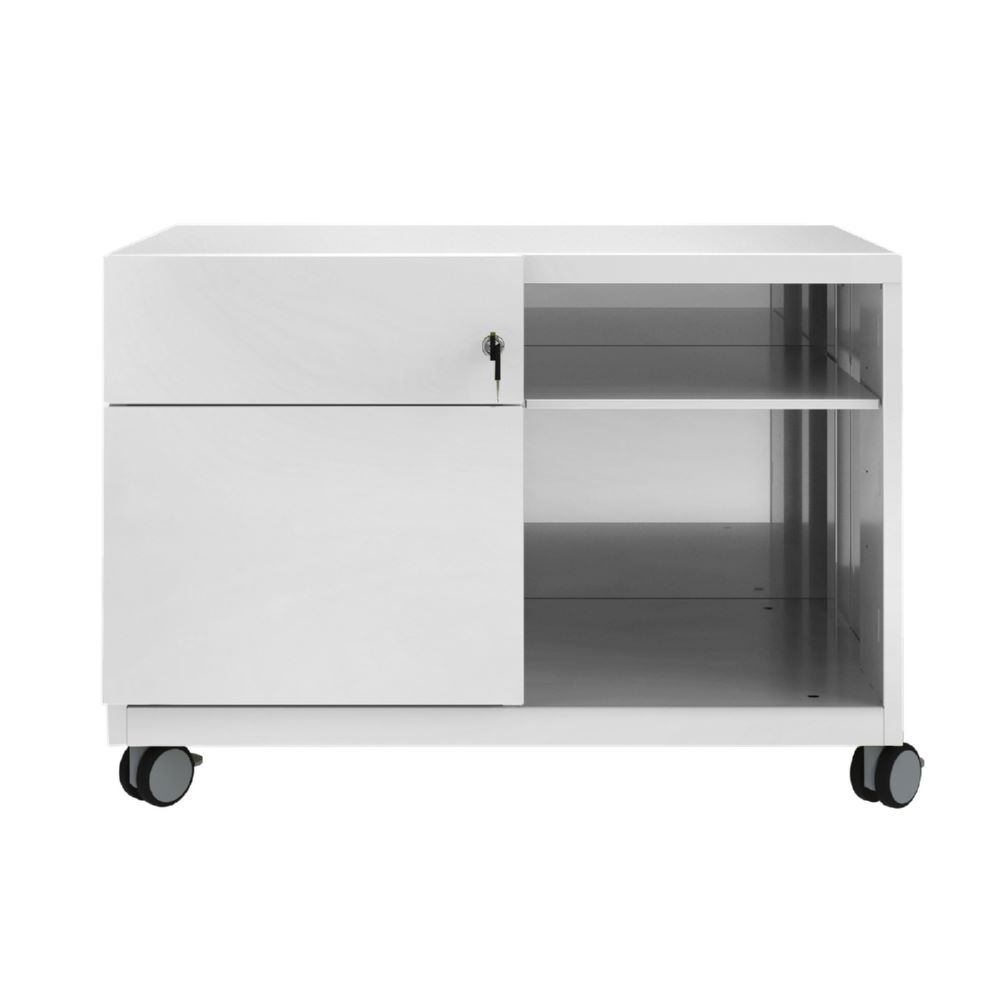 Produktbild Bisley Note Caddy Rollschrank 800 x 490 mm mit Fächer lichtgrau
