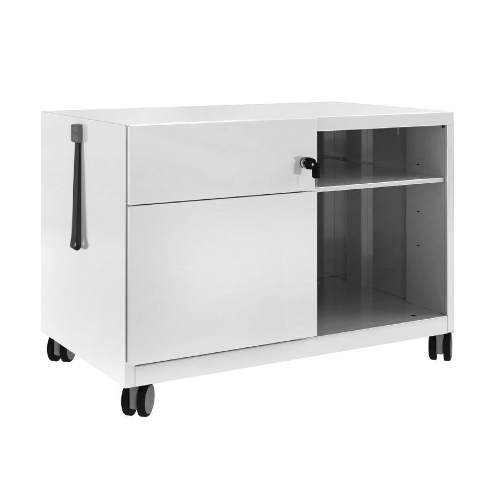 Produktbild Bisley Note Caddy Rollschrank 800 x 490 mm mit Fächer lichtgrau bild 2