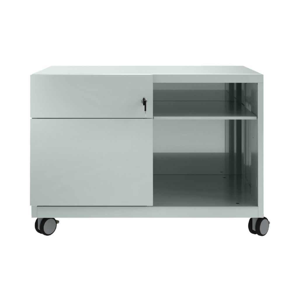 Produktbild Bisley Rollschrank Note Caddy 800 x 490 mm mit Fächer silber