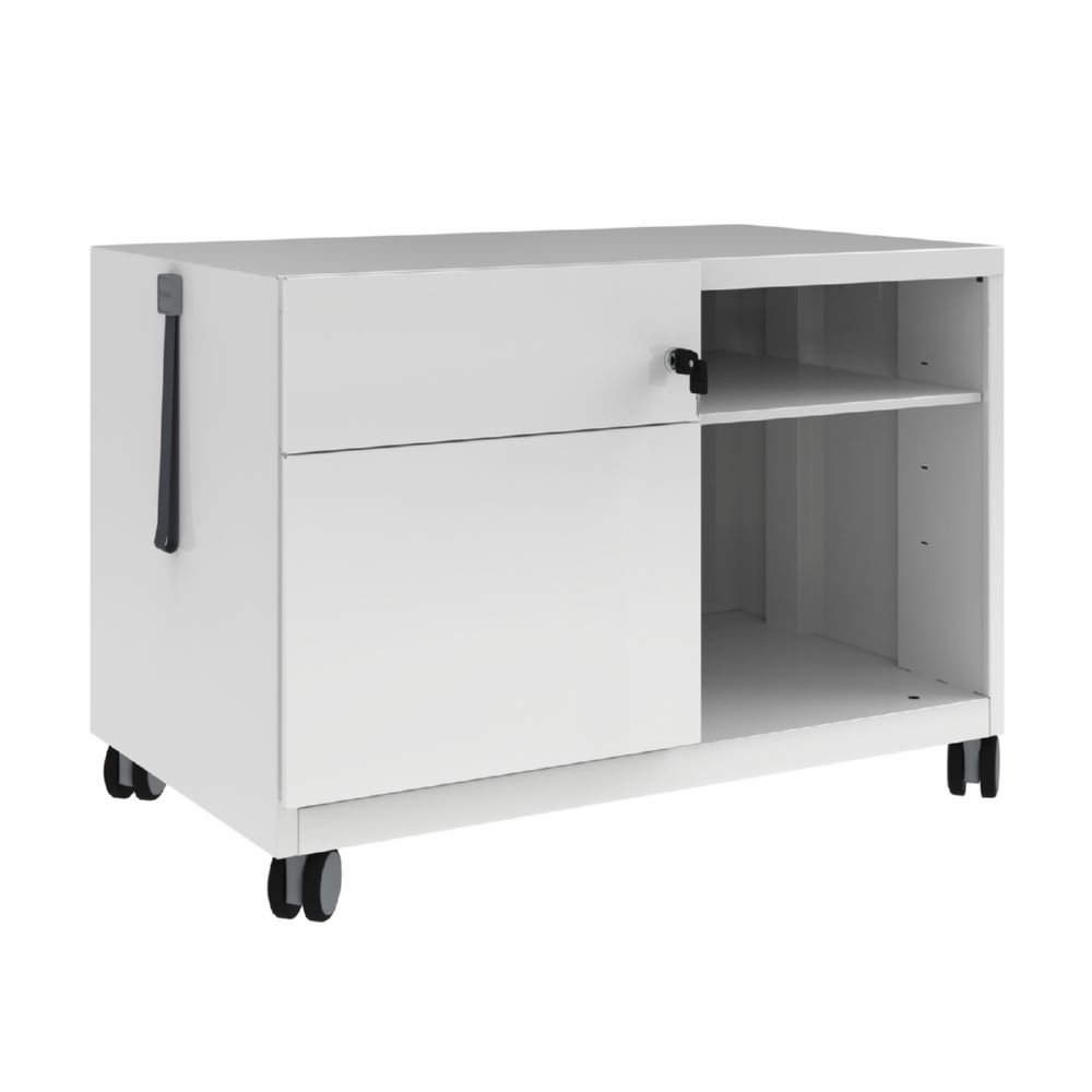 Produktbild Bisley Note Caddy Rollschrank 800 x 490 mm mit Fächer verkehrsweiß bild 2