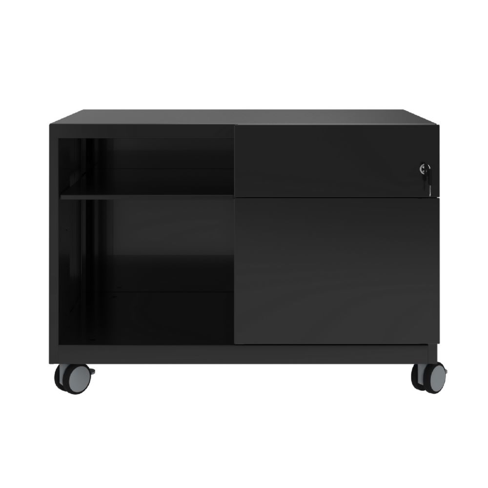Produktbild Bisley Note Caddy Rollschrank mit Fächer 800 x 490 mm in schwarz