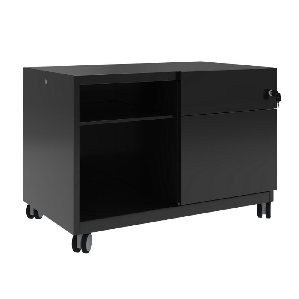 Produktbild Bisley Note Caddy Rollschrank mit Fächer 800 x 490 mm in schwarz bild 2